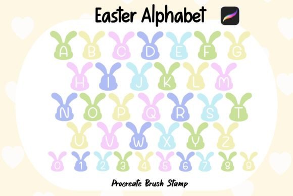Easter Alphabet Brush Procreate: Festive Typography