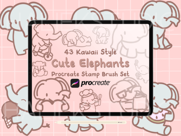 Elephants Procreate Stamp Brush Set: A Creative Solution for Consistent Art