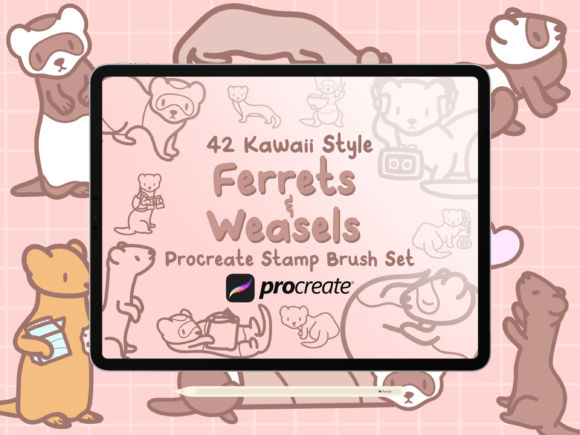 Ferrets Weasels Procreate Stamps: A Practical Evaluation for Digital Artists