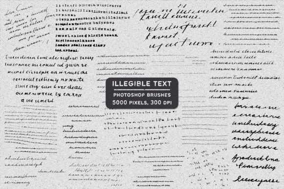 Illegible Text Photoshop Brush Set: A Practical Asset for Design Workflows
