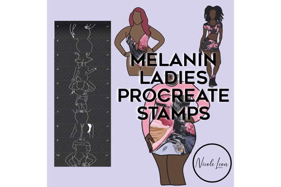 Melanin Ladies Procreate Stamps: Elevate Your Design